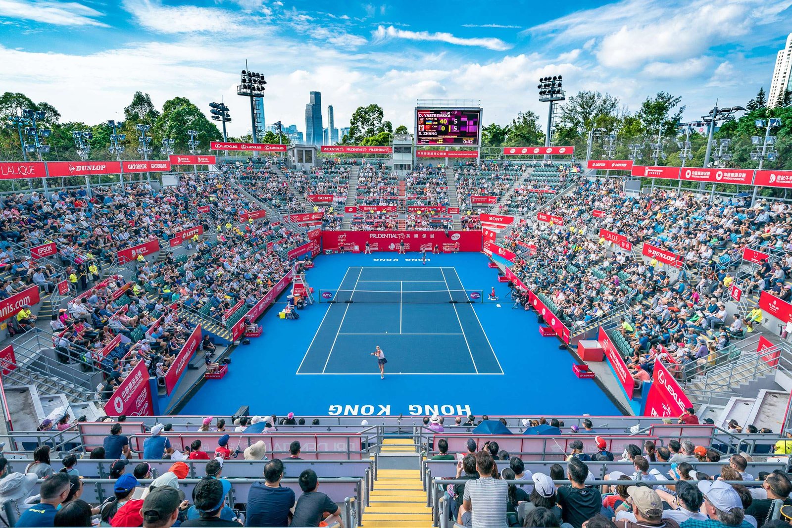 At the Prudential Hong Kong Tennis Open Championship, Victoria Park Tennis Stadium, Causeway Bay, Hong Kong. 13 Oct 2018. (©Andy Cheung/Hong Kong Tennis Open/ ArcK Photography)