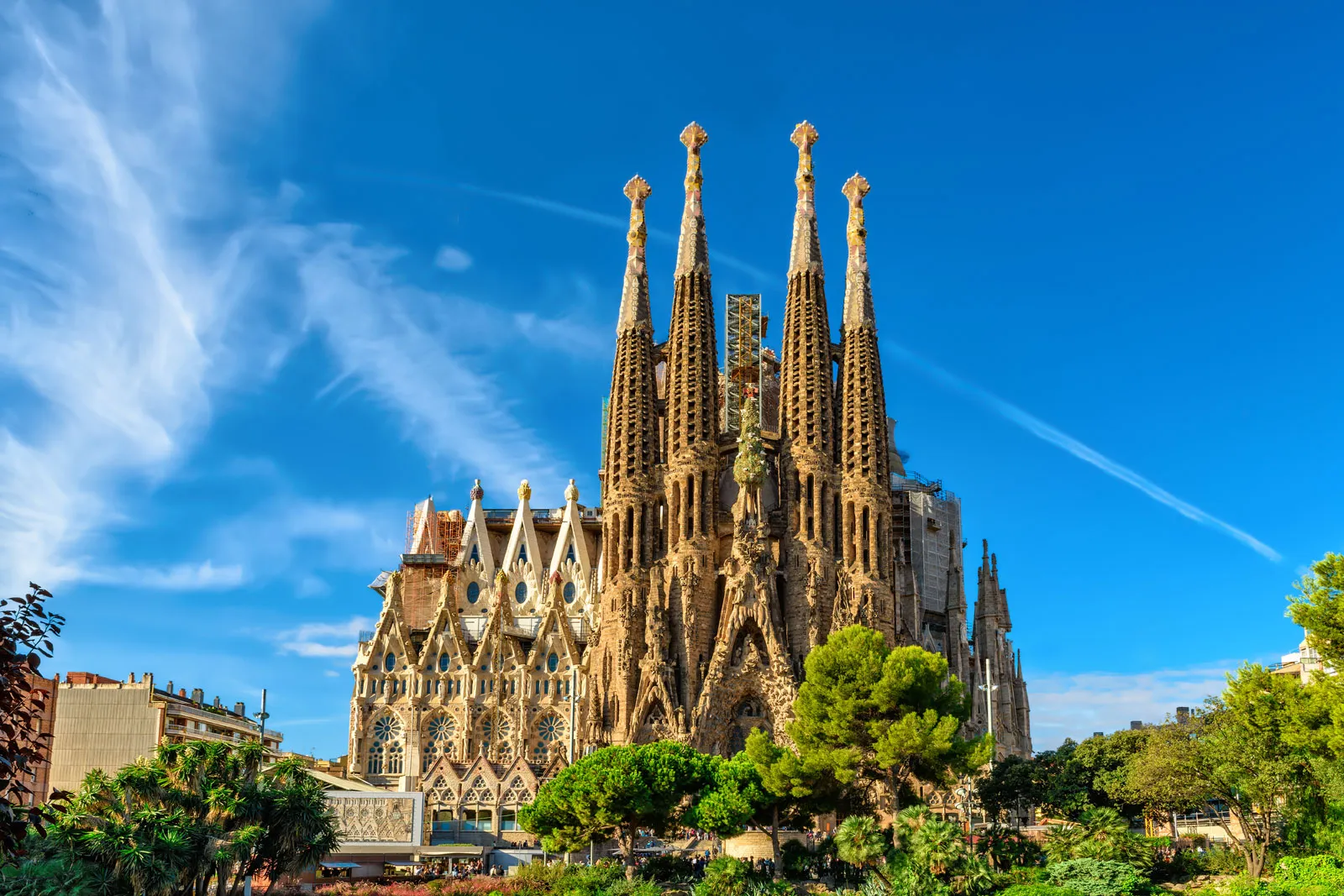 Basilica of the Sagrada Familia in Spain Basilica of the Sagrada Familia in Spain