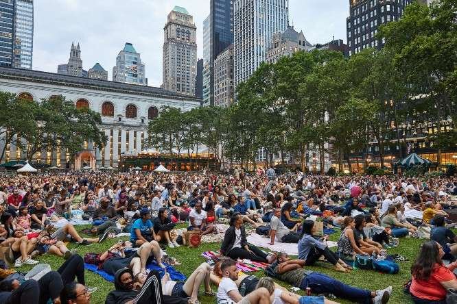 Bryant Park Film Festival in USA Northeast