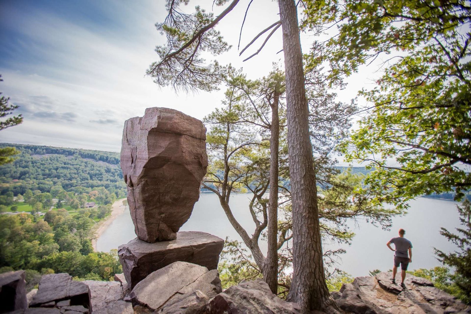 Devil’s Lake State Park in USA, Midwest