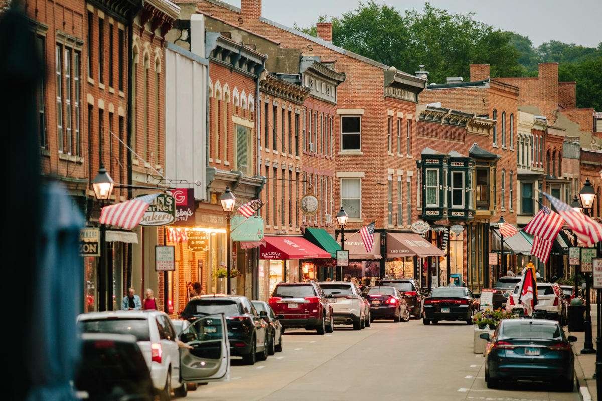 Galena Historic District in USA, Midwest