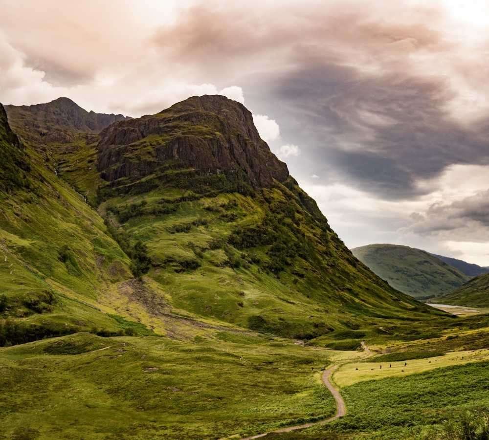 Glencoe Valley in Scotland Glencoe Valley in Scotland