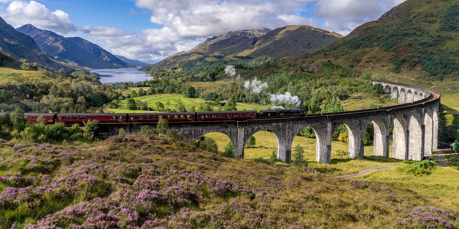 Glenfinnan Viaduct in Scotland Glenfinnan Viaduct in Scotland