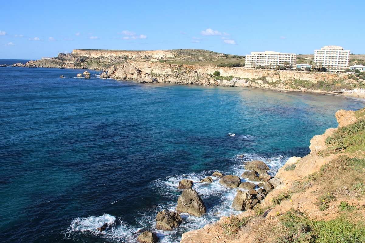 Golden Bay in Malta
