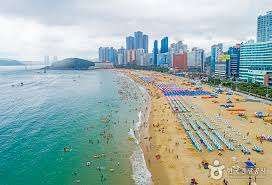 Haeundae Beach in South Korea