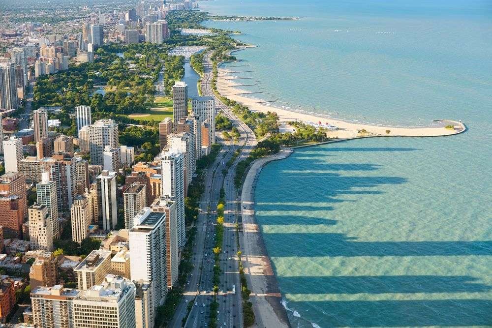 Lake Michigan in USA, Midwest Lake Michigan in USA, Midwest