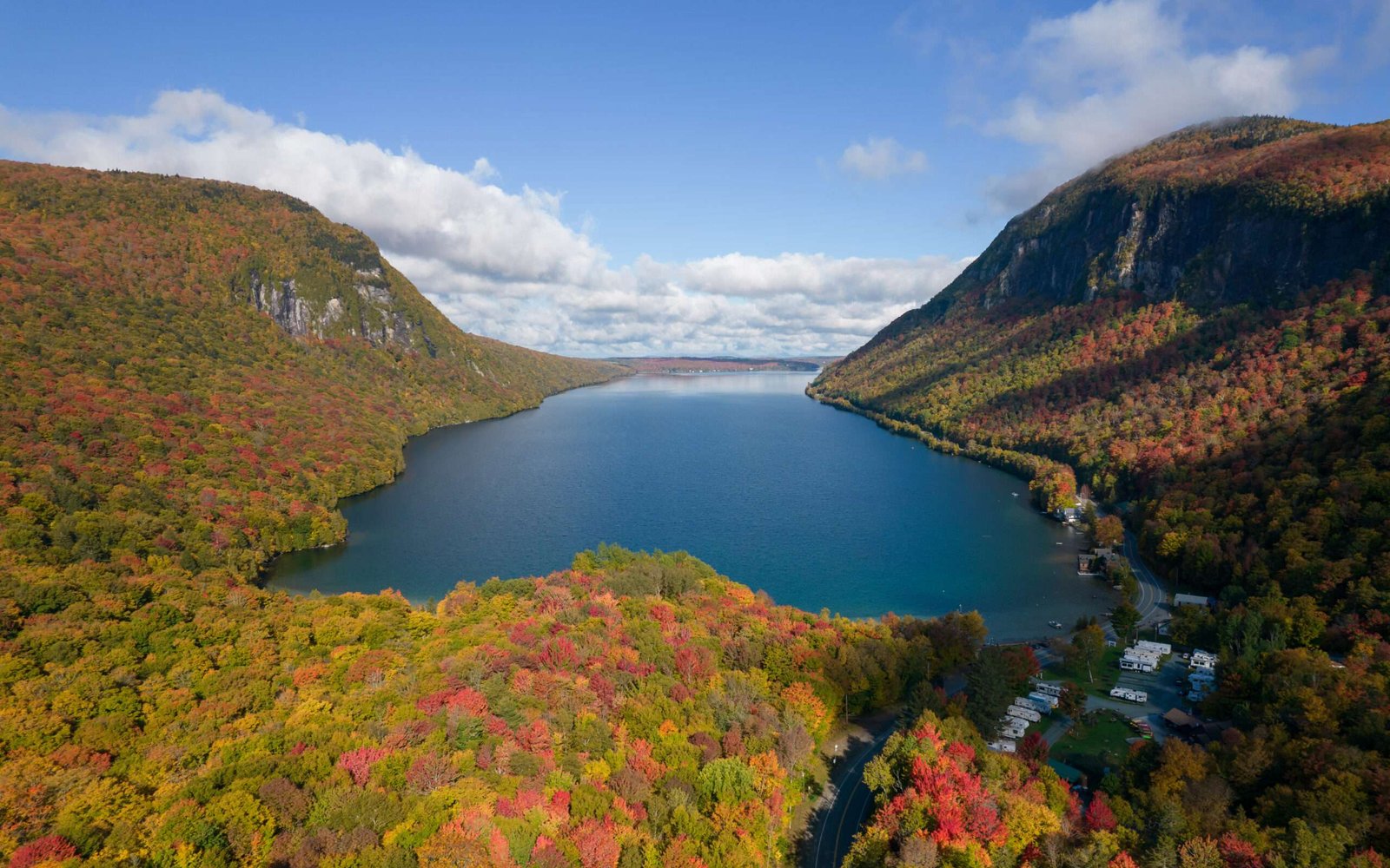 Lake Willoughby in USA Northeast