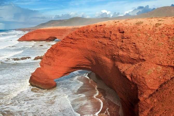 Legzira Beach – Red Rock Arches by the Sea in Morocco Legzira Beach – Red Rock Arches by the Sea in Morocco