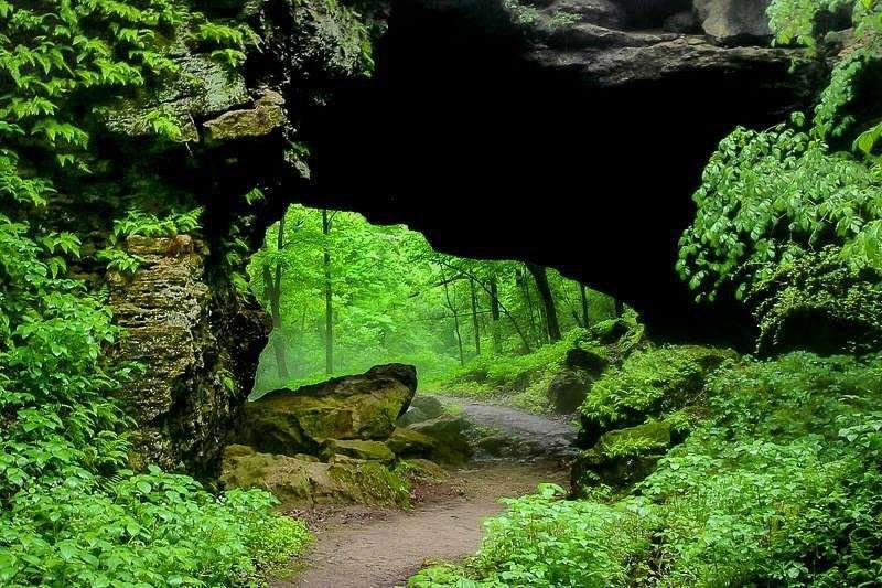 Maquoketa Caves State Park in USA, Midwest