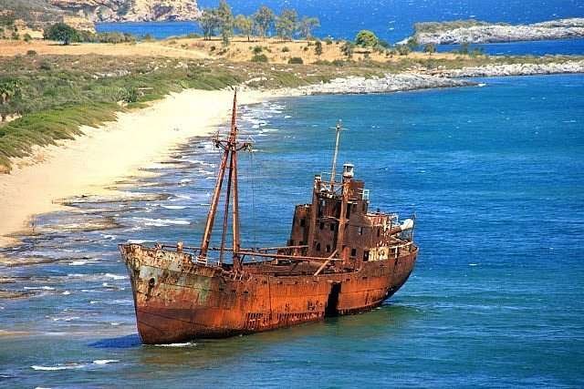 Dimitrios Shipwreck (Gythio) in Greece Dimitrios Shipwreck (Gythio) in Greece