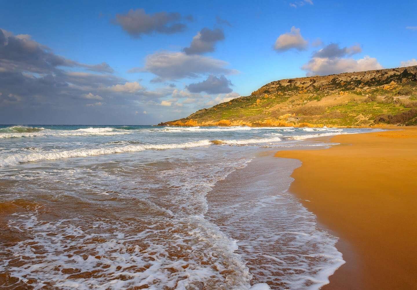Ramla Bay in Malta Ramla Bay in Malta