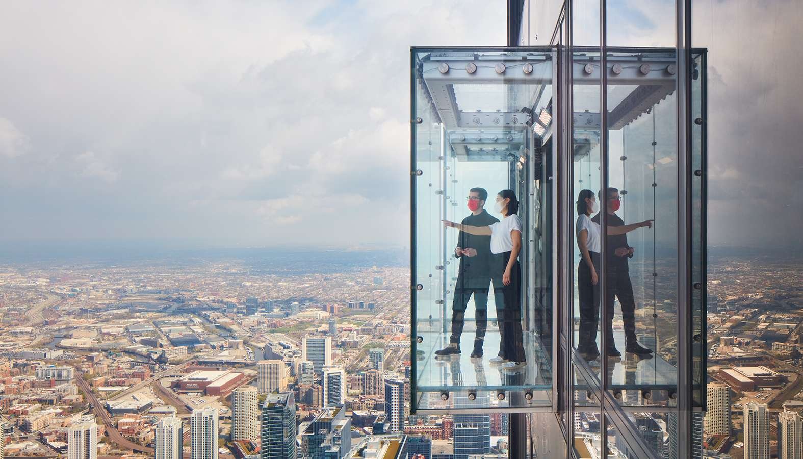 Skydeck Chicago at Willis Tower in USA, Midwest