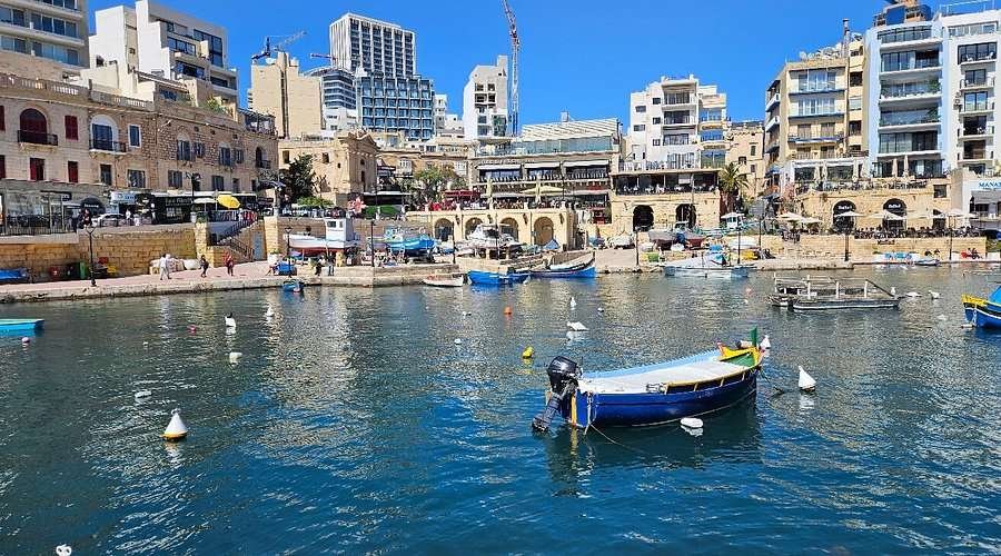 Spinola Bay in Malta Spinola Bay in Malta