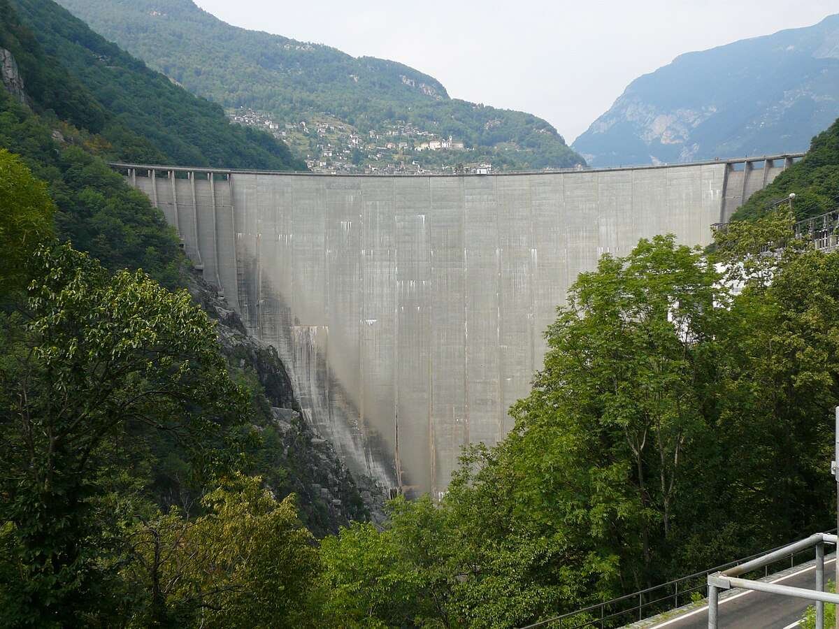 The Verzasca Dam in Switzerland