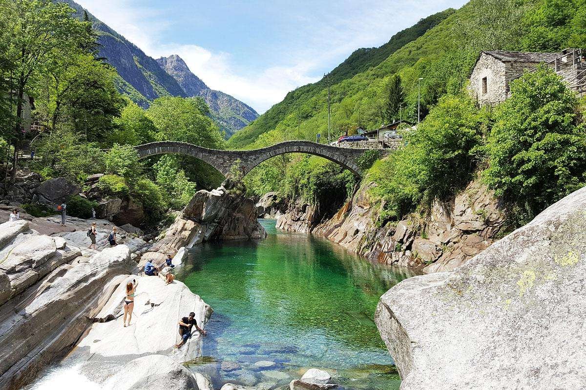 Valle Verzasca in Switzerland Valle Verzasca in Switzerland