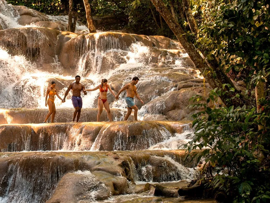 Dunn’s River Falls in Jamaica