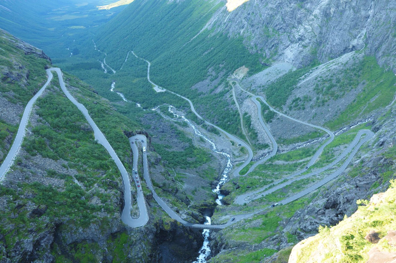 Geirangervegen (Geiranger Road) in Norway Geirangervegen (Geiranger Road) in Norway