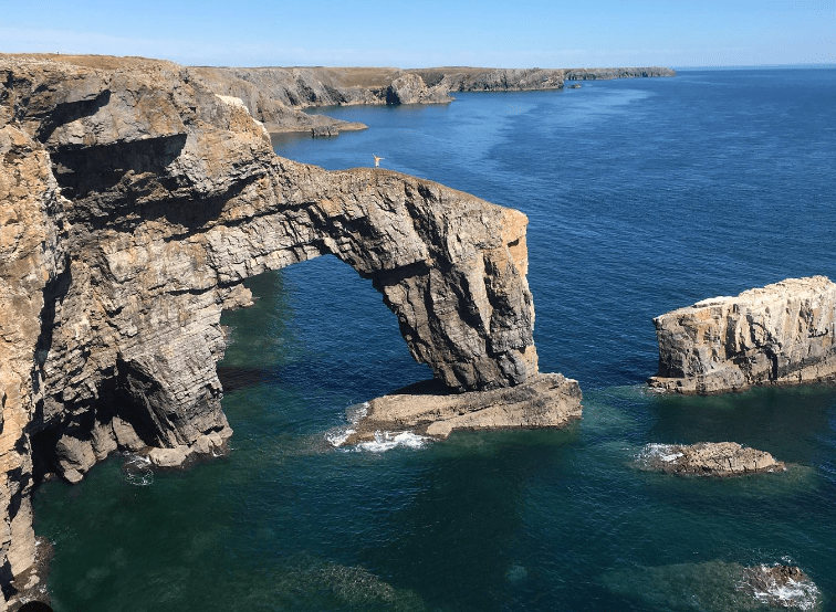 Green Bridge of Wales in Wales