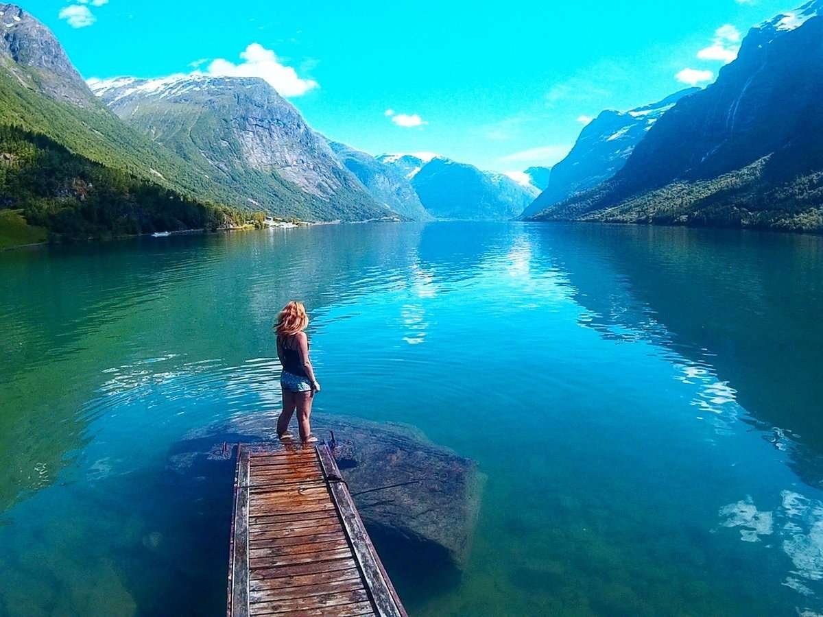 Lovatnet Lake in Norway Lovatnet Lake in Norway
