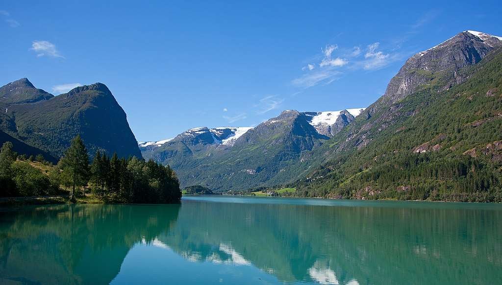 Oldevatnet Lake in Norway Oldevatnet Lake in Norway