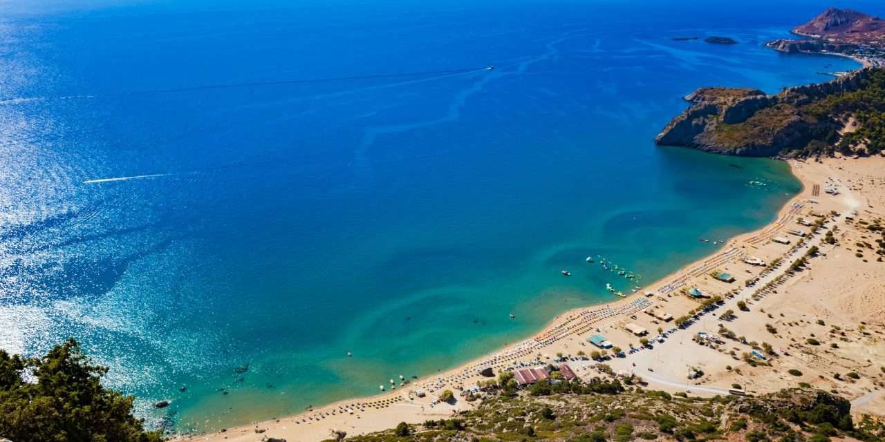 Relax at Tsambika Beach in Greece Relax at Tsambika Beach in Greece