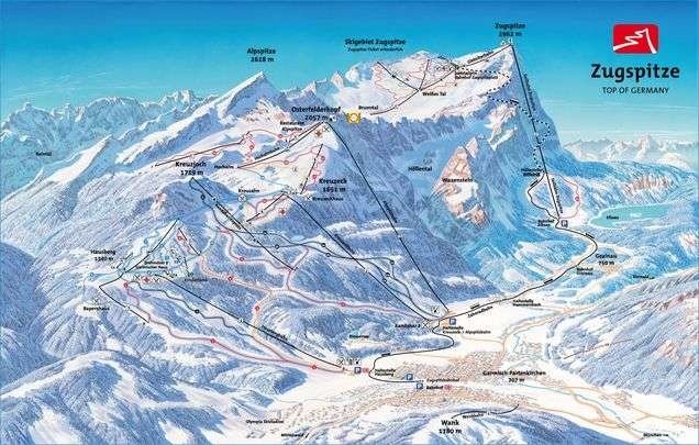 Zugspitze Ski Area in Germany Zugspitze Ski Area in Germany