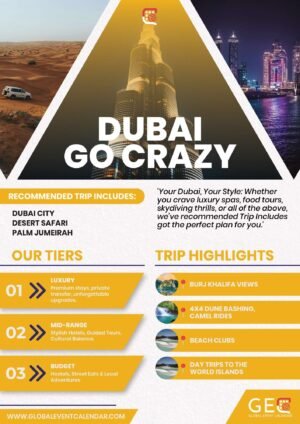 Dubai Go Crazy  ( Content ideas + Travel Pack )