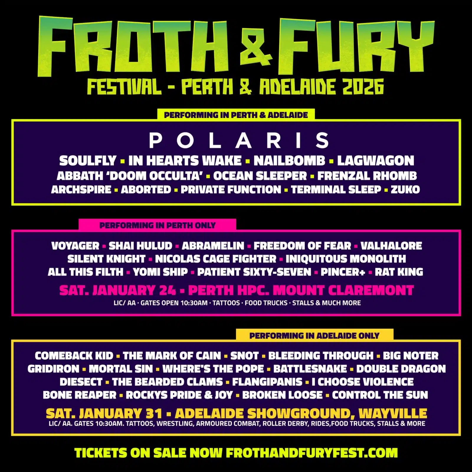 Froth & Fury Festival 2026
